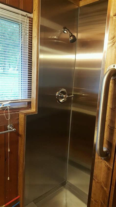 heavy metal house shower|stainless steel shower stall.